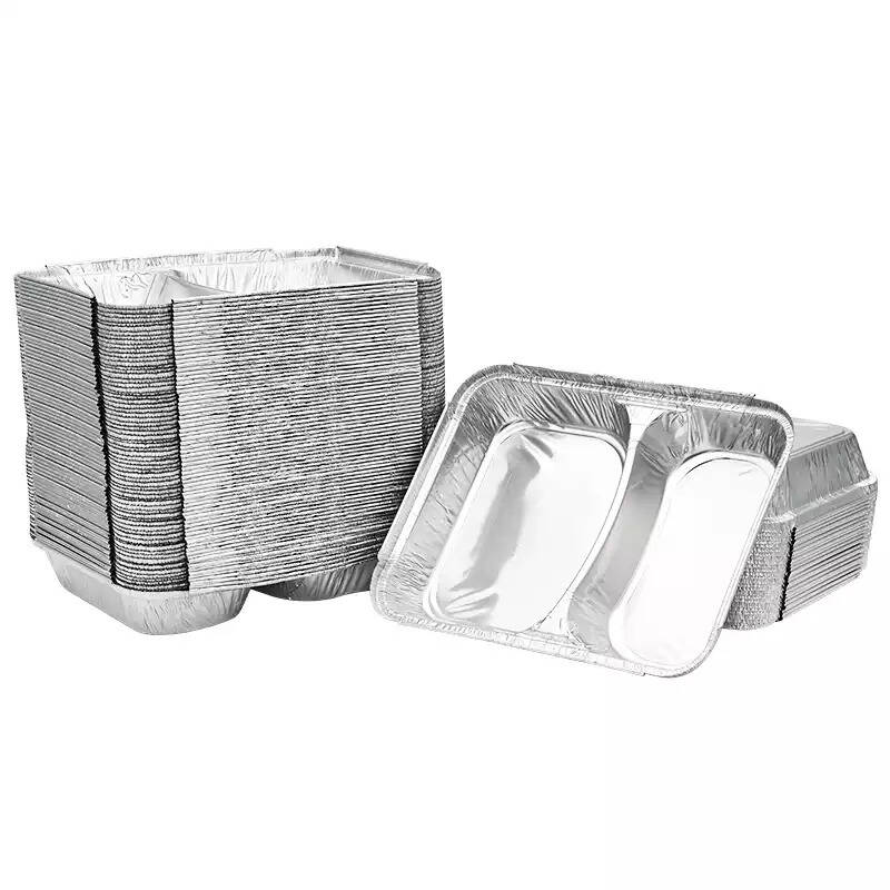ALÜMİNYUM KASE 2 BÖLMELİ 100 LÜ - 1
