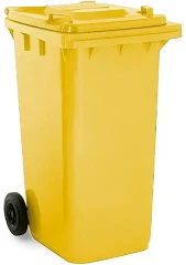 ÇÖP VE ATIK KONTEYNER 240 LT SARI - 1