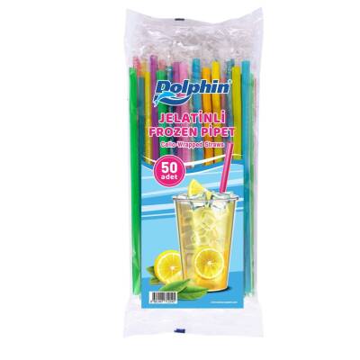 DOLPHİN JELATİNLİ FROZEN PİPET RENKLİ 50ADET - DOLPHİN