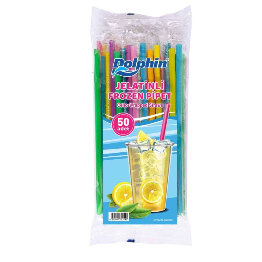 DOLPHİN JELATİNLİ FROZEN PİPET RENKLİ 50ADET - 1