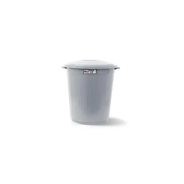 KAPAKLI GRİ ÇÖP KOVASI 30 LT - 1