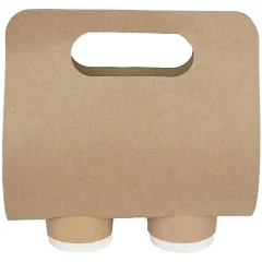 KRAFT KARTON BARDAK TAŞIYICI 2 Lİ 100 ADET - 1
