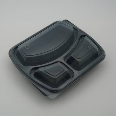 LARPLAST 3 BÖLMELİ MİKRODALGA YEMEK KABI 50 ADET - LARPLAST