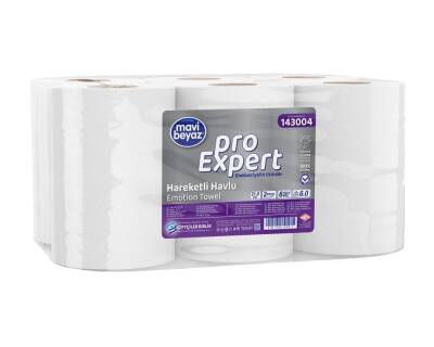 MAVİ BEYAZ HAREKETLİ HAVLU 6KG 6LI - MAVİ BEYAZ