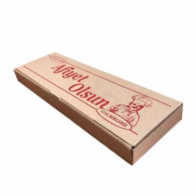 PİDE KUTUSU TEK 11x23x4.5CM 100 ADET - 
