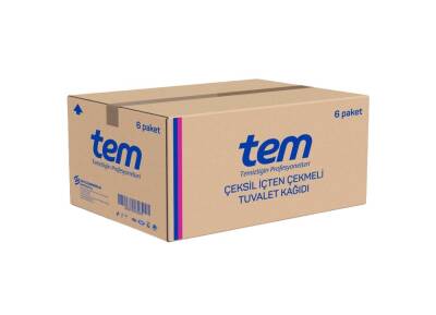 TEM ÇEK SİL İÇTEN ÇEKME TUVALET KAĞIDI 6LI 4KG - TEM