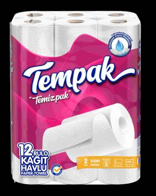 TEMPAK KAĞIT HAVLU 12 ADET - TEM