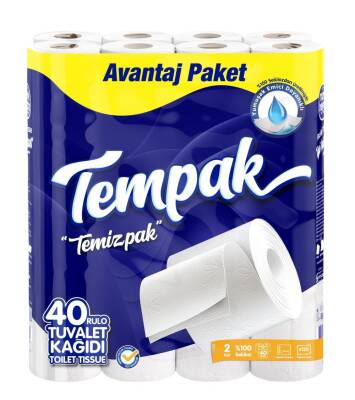 TEMPAK TUVALET KAĞIDI 40 ADET - TEMPAK