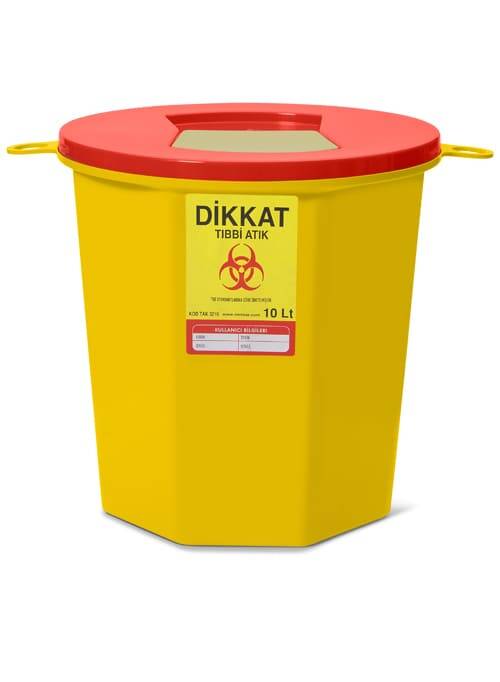 TIBBİ ATIK KOVASI 10 LT - 1