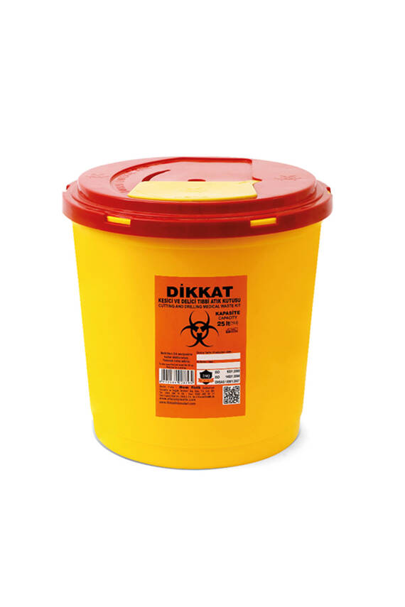TIBBİ ATIK KOVASI 25 LT - 1