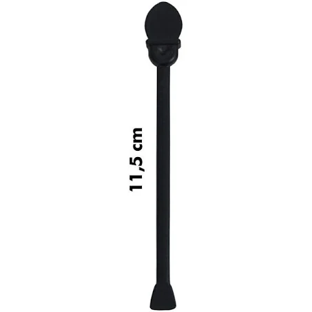 TIKAÇLI SİYAH KARIŞTIRICI ORTA 11,5 CM 500 LÜ - 1