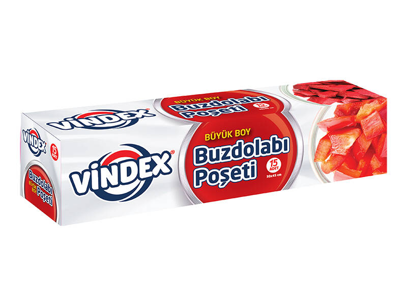 VİNDEX BUZDOLABI POŞETİ BÜYÜK BOY 15 Lİ - 1