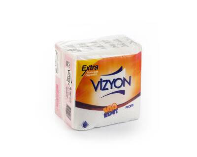 VİZYON 30X30 LÜKS KARE PEÇETE 100'LÜ - 